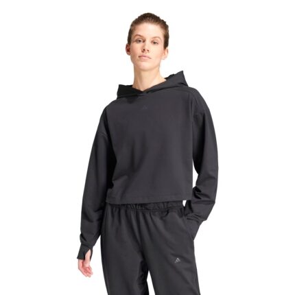 adidas Women Sweatshirts |Power Hoodie| Black |