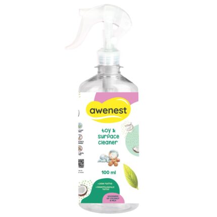 awenest Baby Toy and Surface Cleaner - 100% Plant-based, Fragrance Free, Natural, Safe, Allergen Free, Certified Toxin-free, for Baby Toys and more | Aloevera and Cardamom