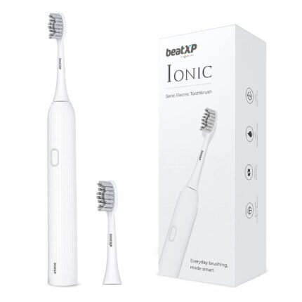 beatXP Ionic Electric Toothbrush for Adults with 2 Brush Heads & 4 Cleaning Modes| Rechargeable Electric Toothbrush