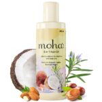 moha: 5 in 1 Hair Oil | Hair Growth | Hair Fall Reduction | 100% Ayurvedic Oil | With Coconut, Almond, Jojoba, Rusmari, Argan Oil | Clinically Proven 200ml Pack of 1