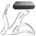 myomotions 3-Piece Muscle Scraper Tool Set for IASTM Therapy - Stainless Steel Gua Sha Tool for Myofascial Release and Deep Tissue Massage Tool Set