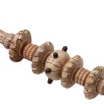 soulvinee Wood Massager Roller Body Natural Women Men Gua Sha 7 Wheel Therapy Trigger Point Massage Muscle Release Stick Wooden Fitness