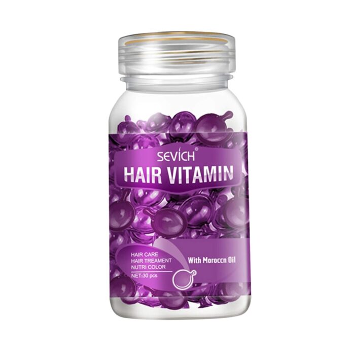 LOOM TREE® Hair Vitamin Serum Capsule With Vitamins B5 Oil Repair Hair For Women Purple | Hair Care & Styling | Treatments, Oils & Protectors
