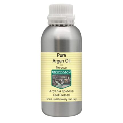Devprayag Pure Argan (Moroccan) Oil (Argania spinosa) | Cold Pressed | Natural | Undiluted | For Diluting Essential Oils | For Hair, Skin & Massage | Men & Women | 300ml