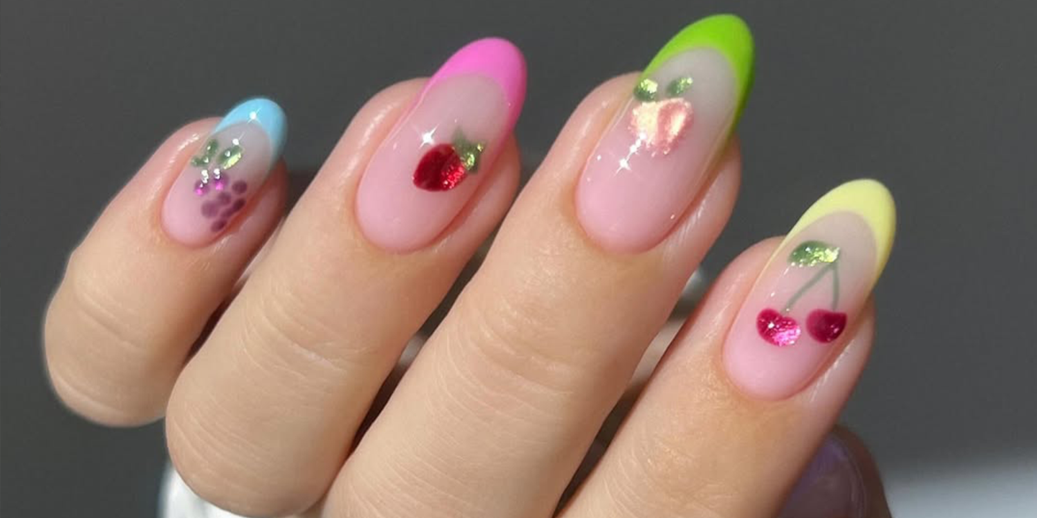 25 Mismatched French Manicures Perfect for the End of Summer