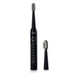 AGARO COSMIC ADVANCE Sonic Electric Tooth Brush For Adults With 5 Modes, 2 Brush Heads & Rechargeable With 4 Hours Charge Lasting Up To 25 Days, Power Toothbrush, (Black)