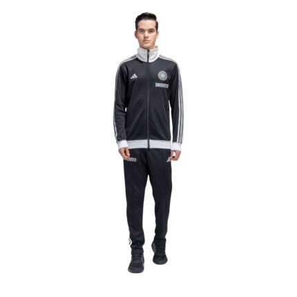 Adidas x India Cricket Travel Tracksuit – Polyester Regular Fit Activewear Set Lightweight, Breathable & Durable Sportswear track suit for Gym, Running, Fitness, Casual For All-Season