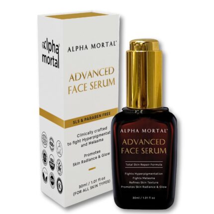 Alpha Mortal Advanced Face Serum with Niacinamide | Licorice extract, Glutathione, Kojic acid | Crafted for Hyperpigmentation & Melasma | Brightens skin tone & reduces dark spots | 30 ml