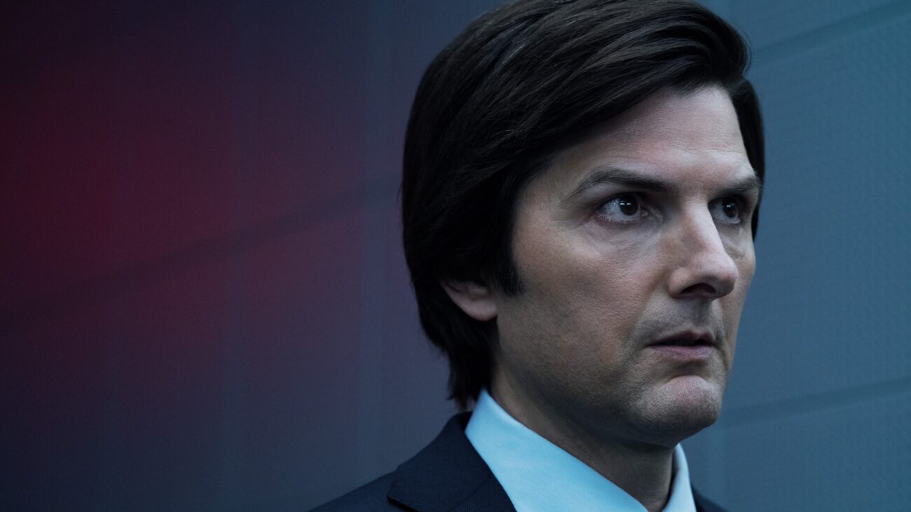 Head and shoulders shot of Adam Scott in Apple TV Plus' "Severance" season 2