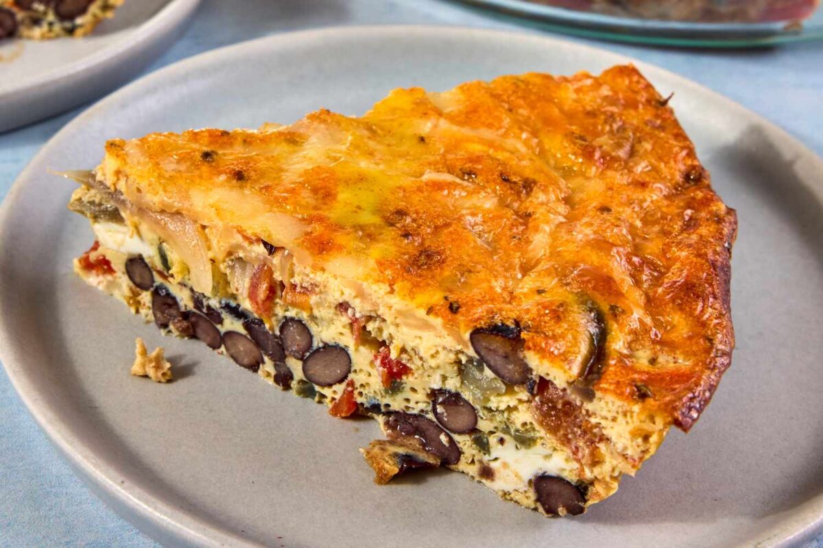 Black Bean & Pepper Jack Quiche