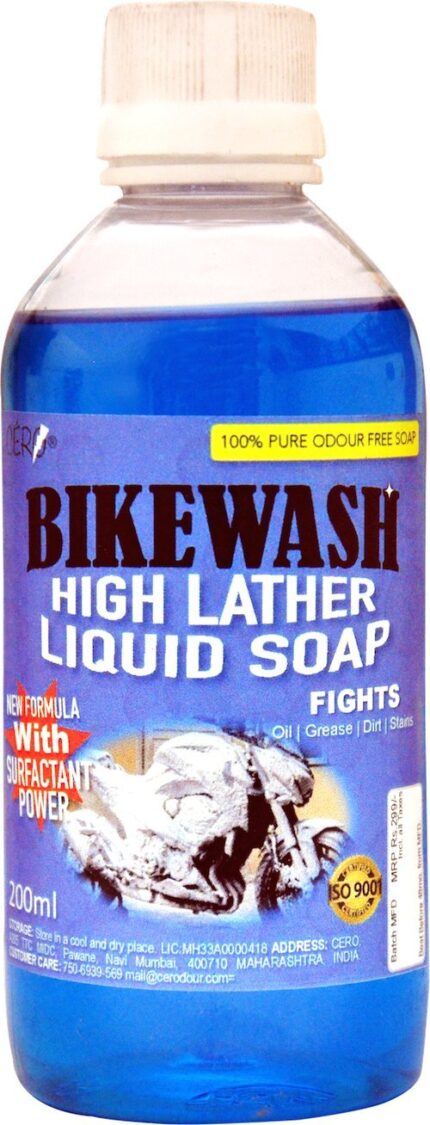 CERO BIKWASH High Foam Liquid Soap 100% Odour Free Soap (200ml)