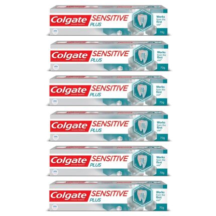 Colgate Sensitive Plus 70g Toothpaste (420g, Pack of 6, 70g each)