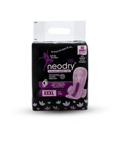Cottony Soft Sanitary Pads for Women | Upto leakage protection | Absorbs 2x Faster with Wider Back | Nights XXXL | 40 Pads | Pack of 1
