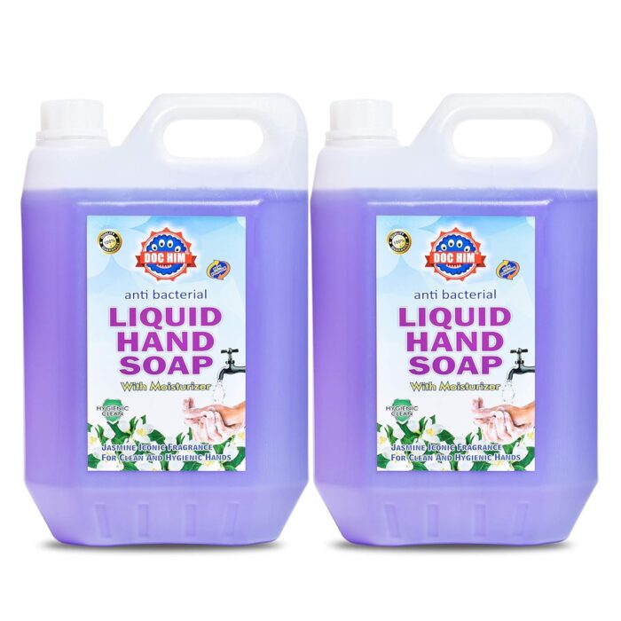DOC HIM Jasmine Anti-bacterial Liquid Hand Soap with moisturizer Combo (5 Ltr X 2)