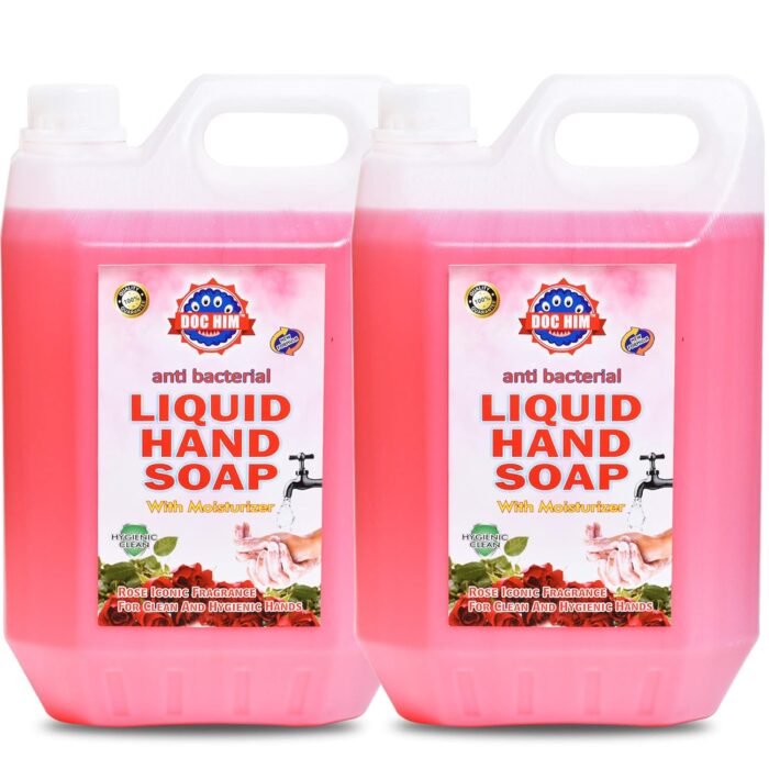 DOC HIM Rose Anti-bacterial Liquid Hand Soap with moisturizer Combo (5 Ltr X 2)