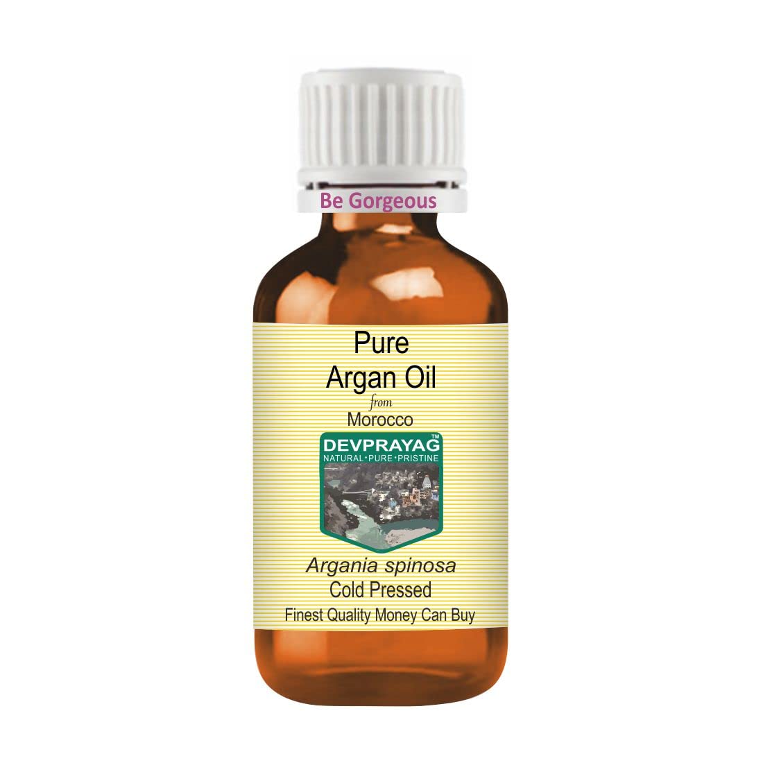 Devprayag Pure Argan (Moroccan) Oil (Argania spinosa) | Cold Pressed | Natural | Undiluted | For Diluting Essential Oils | For Hair, Skin & Massage | Men & Women | 50ml