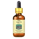 Devprayag Pure Argan (Moroccan) Oil (Argania spinosa) with Glass Dropper | Cold Pressed | Natural | Undiluted | For Diluting Essential Oils | For Hair, Skin & Massage | Men & Women | 30ml