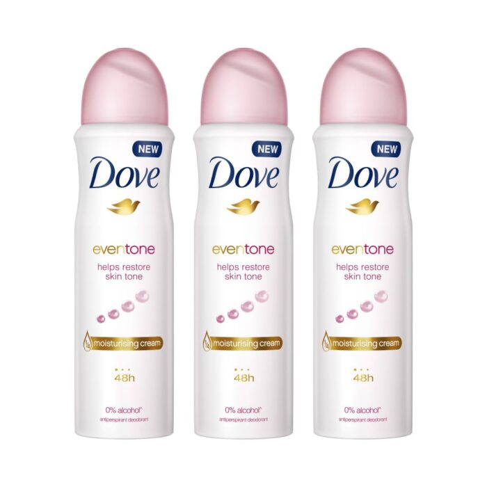 Dove Female Eventone Floral Scent Liquid Deodorant, 150 Ml (Pack Of 3)