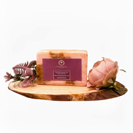 Farmhands Collective Multani Mitti Rose Goat Milk Soap I Luxurious 100g Hand Crafted Soap Bar with Shea Butter & Kashmiri Damask Rose | Made in Kashmir | Richnesss of Rose's Anti-Oxidants Helps Fades Dark Spots and Pigmentation Marks.