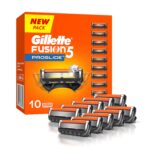 Gillette Fusion Proglide Blades for men - 10 count for Perfect Shave and Beard Shape with styling back blade