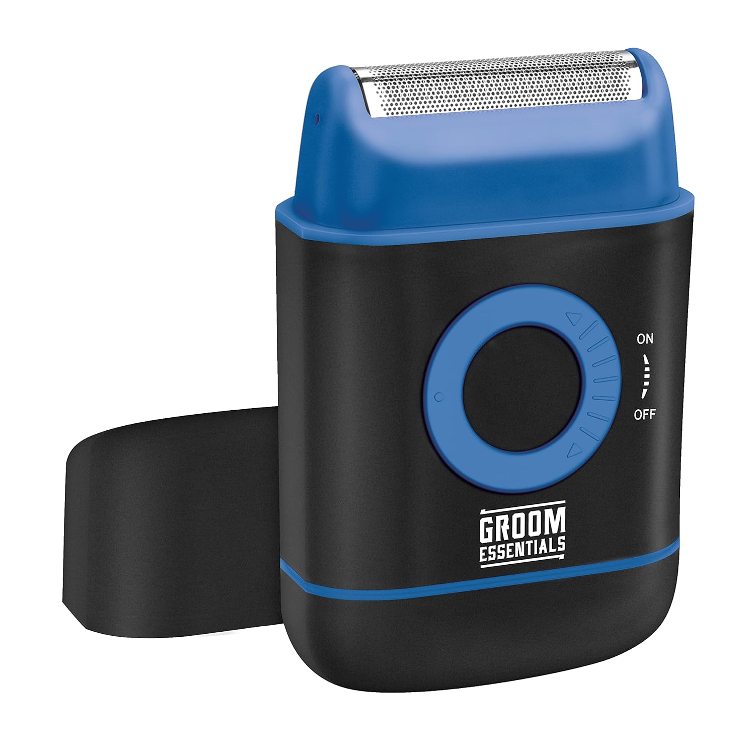 Groom Essentials Travel Foil Shaver for Men | Pop-Up Precision Beard Trimmer for Men | Mens Electric Shaver | Electric Razor for Men | Electric Shavers for Men | Rotating On/Off Switch | Batt-Operated