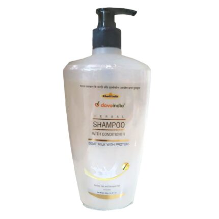 Herbal Shampoo with Conditioner, Goat Milk and Protein Formula, 500ml, for Dry and Damaged Hair