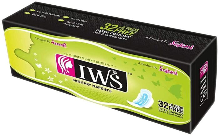 IWS Ultra Thin Soft Cottony All Day Protection Sanitary Pads -40 Pieces (XXL)