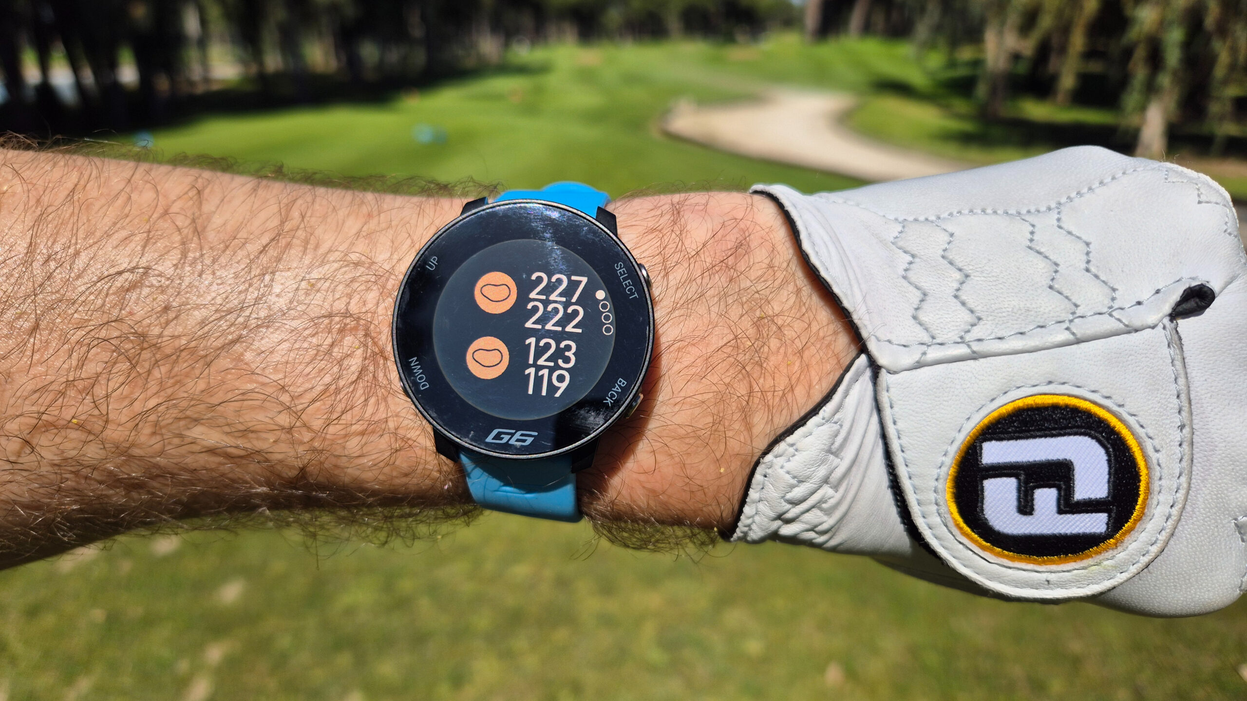 The Shot Scope G6 golf watch