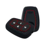 Keycare® Silicone Key Cover Compatible for Tata Punch EV,Altroz,Nexon EV,Punch,Tigor EV,Safari,Tiago EV,Nexon,Harrier,Tiago,Tigor 4 Button Smart Key (Black)