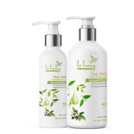 LA LUXURY Anti Dandruff Tea Tree Shampoo 500 ml | Cruelty Free & Vegan, Oily Scalp, with Tea Tree oil | For All hair Types �Sulphate & Paraben Free| Shampoo for Women and Men