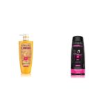 L'Oreal Paris 6 Oil Nourish Shampoo, 640ml (With 10% Extra) & L'Oreal Paris Fall Resist 3X Anti-Hairfall Conditioner, 175ml (With 10% Extra)