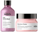 L'Oréal Professionnel Vitamino Color Hair Mask, Serie Expert, 250gm & L'Oréal Professionnel Liss Unlimited Shampoo, Serie Expert, 300Ml