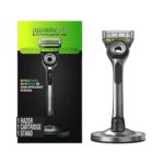 Labs with Exfoliating Bar by Gillatte Razor for Men Includes Premium Magnetic Stand Effortless Shaving & Exfoliation In One Stroke & 1 Cartridges (Imported UK)