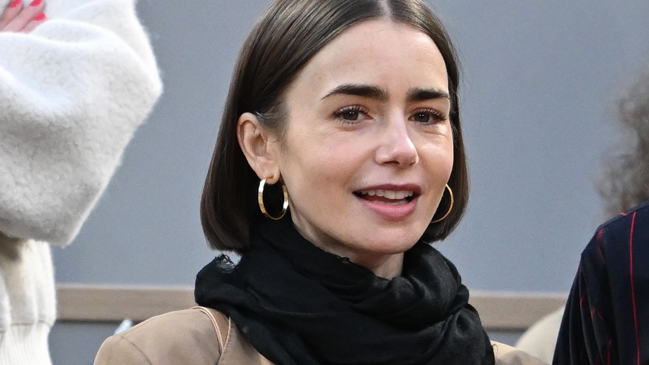 Lily Collins' Anti-Emily in Paris Travel Look Stars 2 Contrasting Trends for Fall 2025