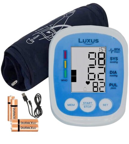 Luxus BP-105 Digital Automatic Blood Pressure Monitor USB C port Complete Kit