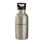 Molandra Products Always Sleepy - 20oz Stainless Steel Water Bottle, Silver
