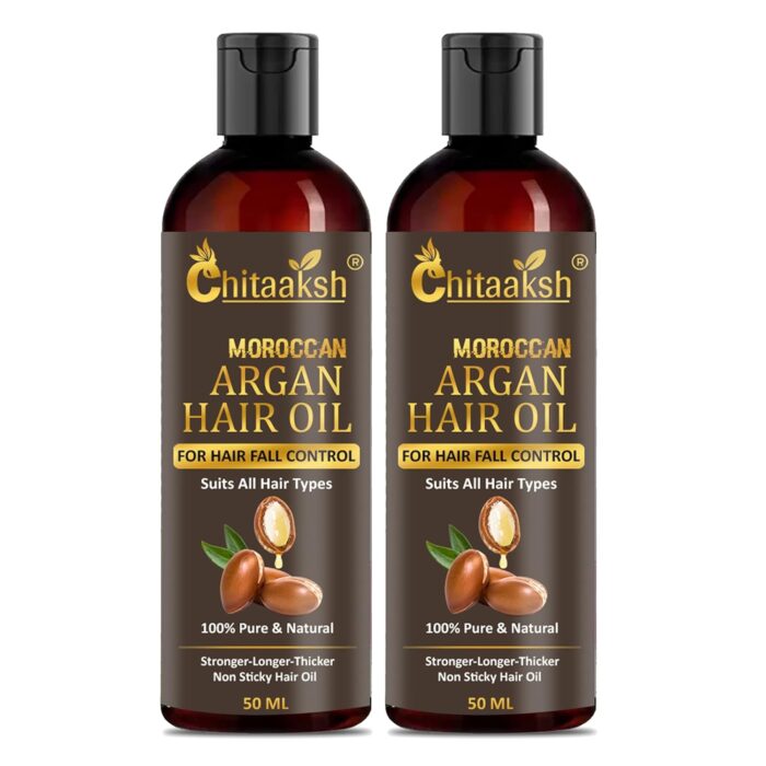 Moroccan Argan Hair Oil | | Frizz - Free & Stonger Hair 50ml (Pack of 2)