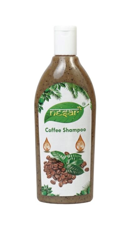NESAR Herbals Coffee Shampoo Energizing Herbal Cleanser - Stimulates Hair Growth, improves Hair Texture - Coffee Fragrance - For Women & Men (Pack of 1)