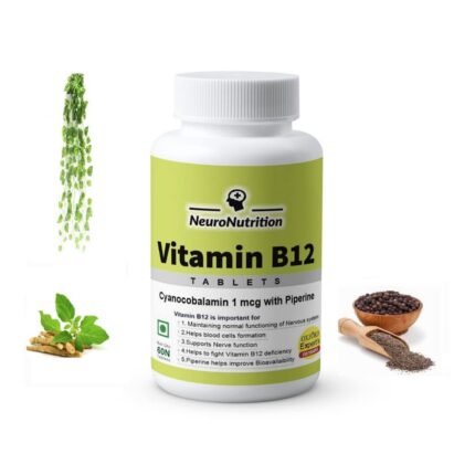 Neuronutrition Oxford Specialist Buy1get1 Free Today Only Deal Vitamin B12 (Methyl Cobalamin) Plant Organic Supplement Forte Tablets With Pipeline(Fassi Approved Rda) Energy Metabolism