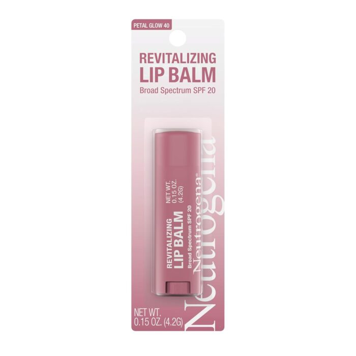 Neutrogena Revitalizing Lip Balm Petal Glow 40 0.15 Ounce