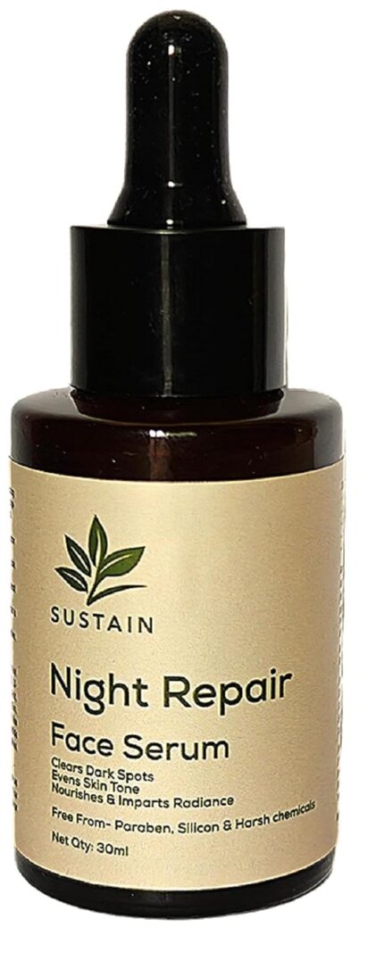 Night Repair Face Serum for Glowing Skin | Brightens, Hydrates & Repairs | Treats Blemishes, Evens Skin Tone & Boosts Radiance | Suitable for All Skin Types