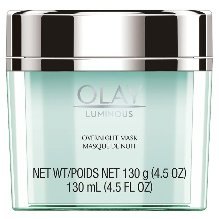 Olay Night Cream, Luminous Overnight Facial Mask Gel Moisturizer