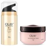 Olay Total Effects Day Cream with Vitamin B5, Niacinamide, Green Tea, SPF 15 Fights with UV Protection for Normal, Dry, Oily & Combination Skin, 20 gm & Olay Moisturising Cream, 50g