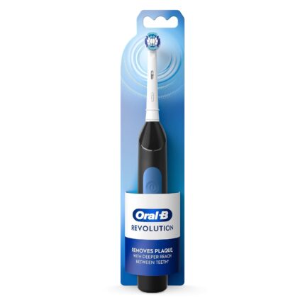 Oral-B Kid Revolution Battery Manual Toothbrush With (1) Brush Head, Black, Batteries Included, 1 count