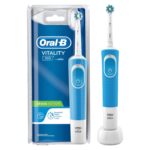 Oral-B Vitality 100 Blue Criss Cross Electric Rechargeable Toothbrush Powered By Braun