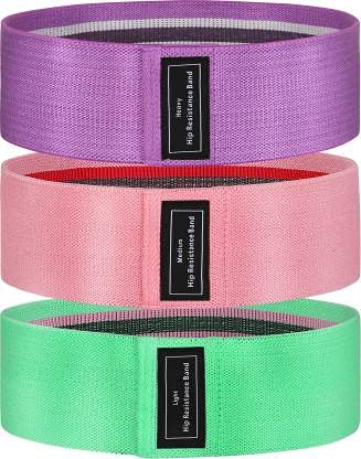 PRT GOLD Founded Resistance Hip Loop Bands for Legs, Butt, Thighs & Glutes Exercises, Anti-Slip Fabric Workout Bands for Men/Women