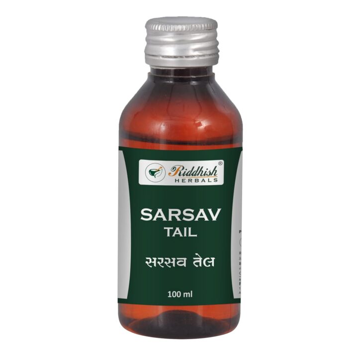 Riddhish Herbals Mustard Oil for Hair & Body Massage 100ml (Pack of 3) – Sarsav Ayurvedic Oil - Nourishing & Moisturizing for Hair & Skin