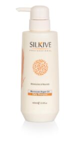 SILKIVE Moroccan Argan Oil Shampoo | 400ml | Moisturising and Nourishing