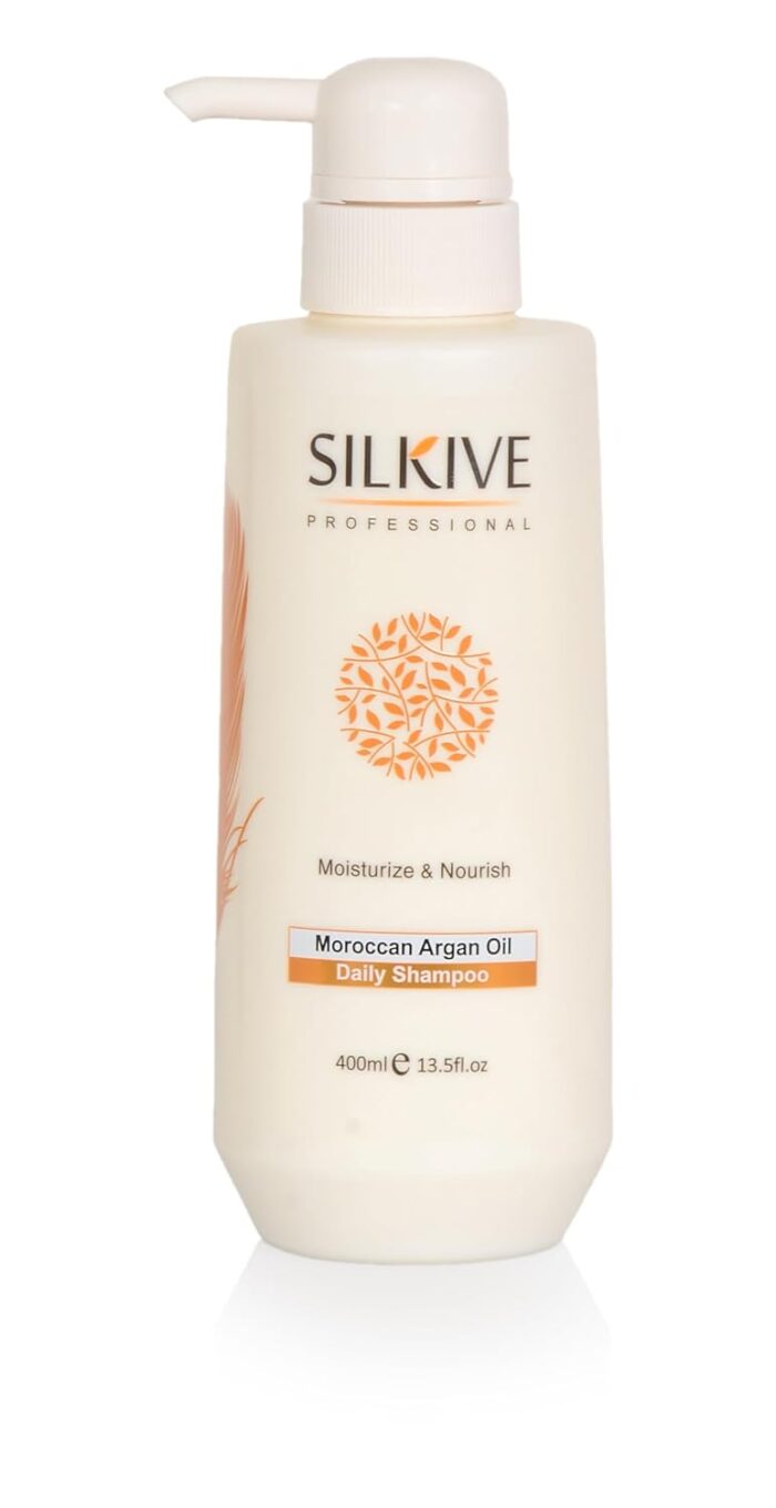 SILKIVE Moroccan Argan Oil Shampoo | 400ml | Moisturising and Nourishing