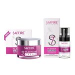 Saffire Naturals S7 Platinum Cream & Serum combo| Anti-aging skincare set| Prevents fine lines & wrinkles |Pack of 2